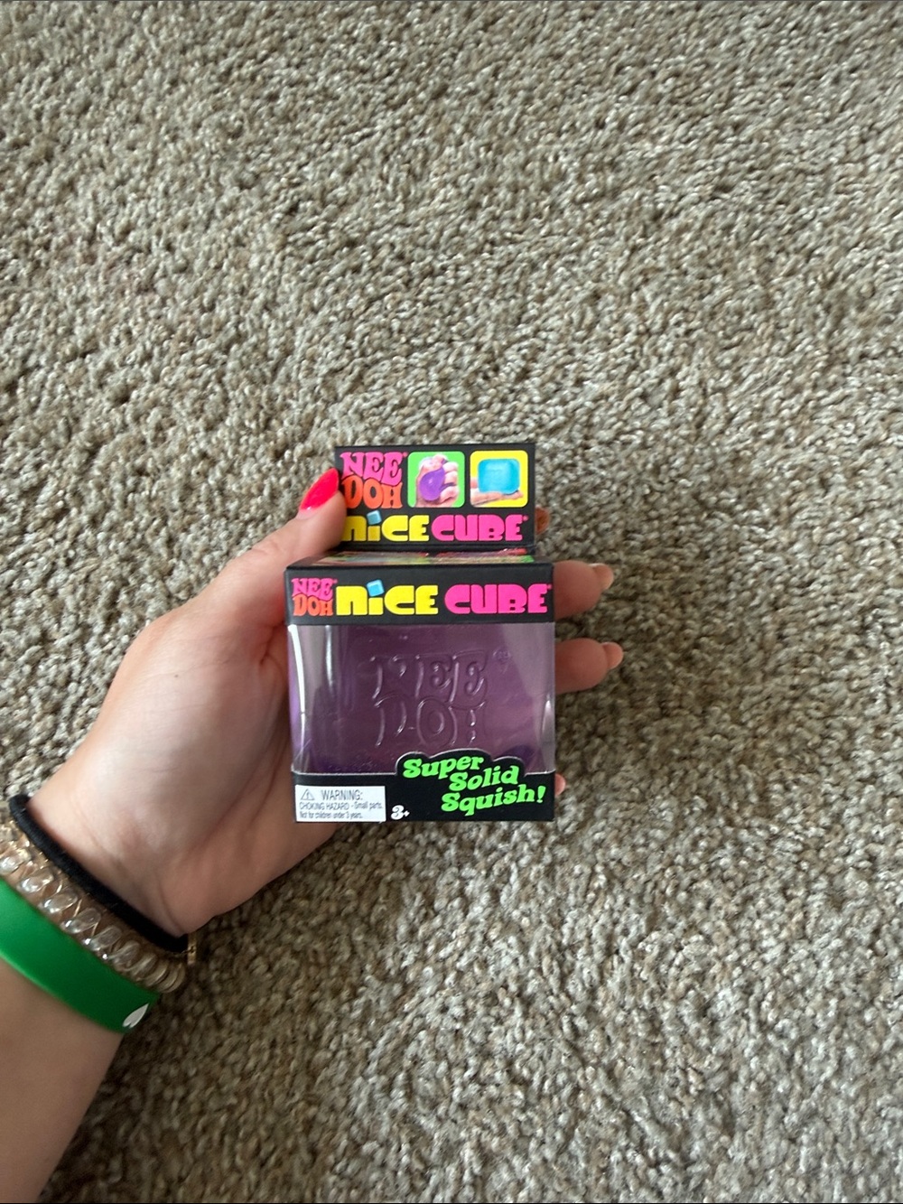 Nice Cube Super Solid Squish! Purple Cube